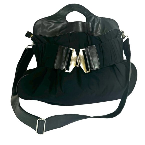 RUDSAK New Tote Bag Belt Shoulder Crossbody Nylon Leather Buckle Minimalist Ruch - Picture 3 of 16